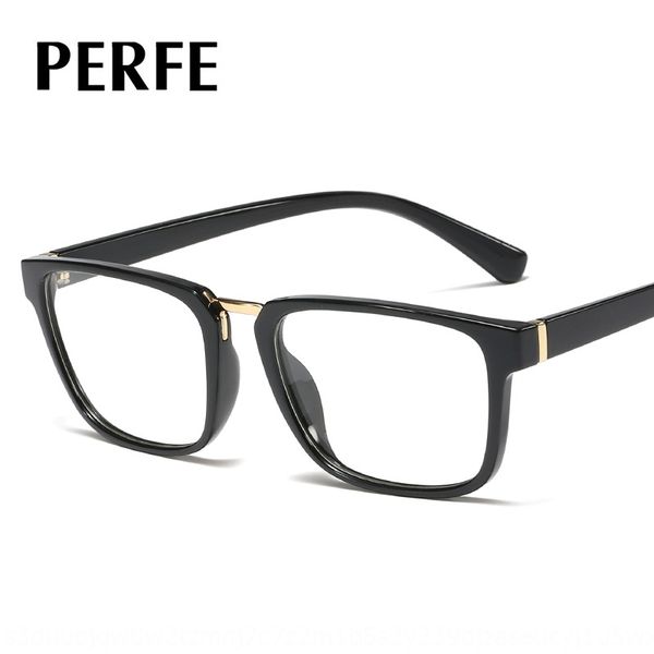 

g8035 new fashion myopia tr90 square frame plain glasses men's metal decorative optical frame myopia glasses, Silver