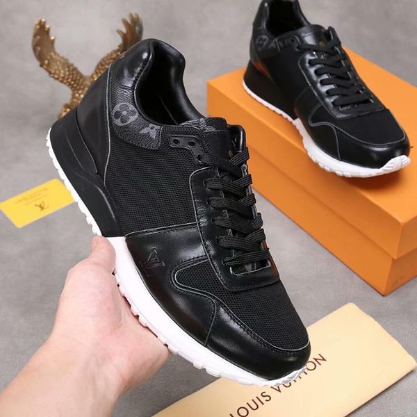 

run away sneaker men 's shoes autumn and winter breathable footwears herren sportschuhe casual low sports plus size lace -up men s, Black