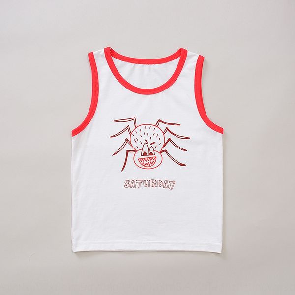 

clothing 2020 new watermark bat picture boy week children's vest children's clothing cotton vest, Blue