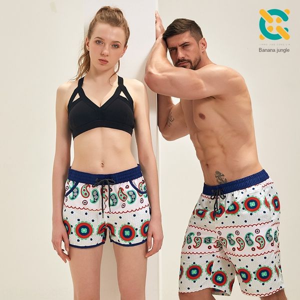 

2019 men's shorts beach pants quick-drying surfing shorts couple beach pants