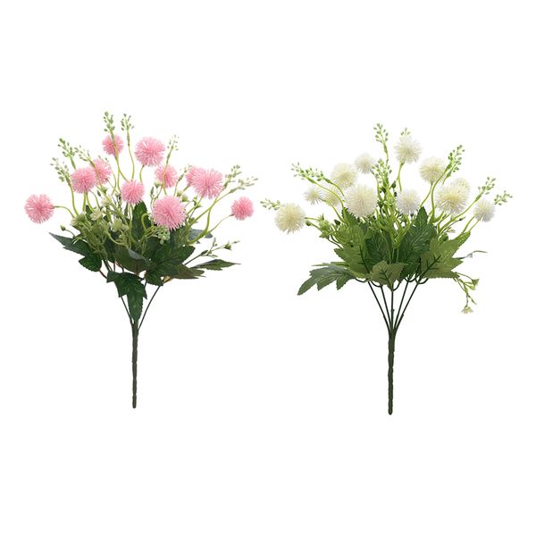

2x искусственный реалистичная поддельный simulation букет home decor розовый белый