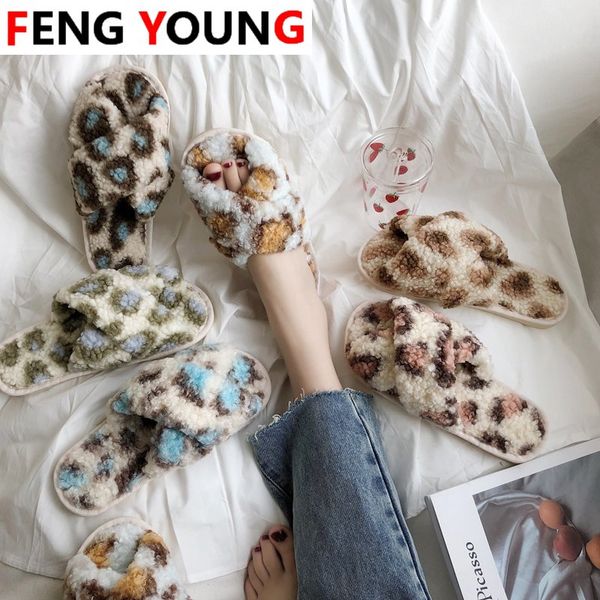 

women plush home slippers cute butterfly-knot faux fur warm flat girls shoes slip on autumn winter indoor furry ladies slides, Black