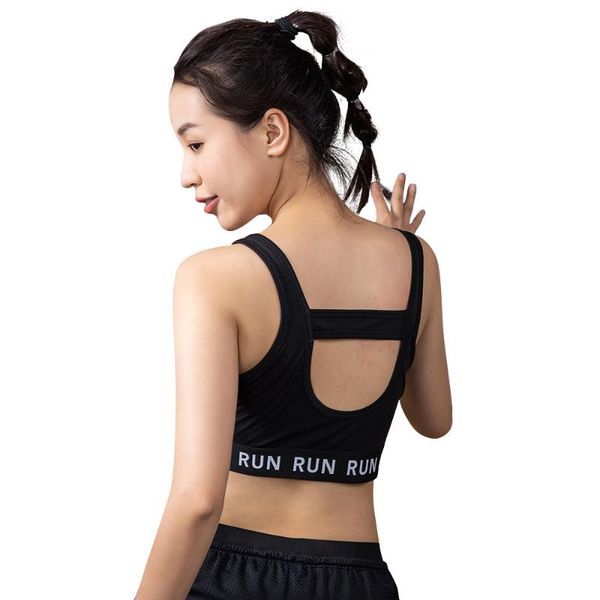 

lukitas fitness women yoga bra sports bra gym running tank letter polyester yoga sport underwear workout outdoor top, White;black