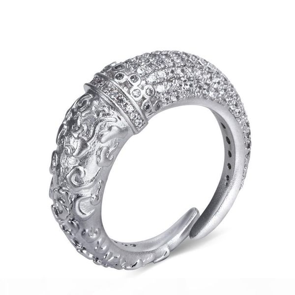 

e unique design ring copper metal in platinum and gold plated setting with high grade cz stones finger rings, Golden;silver
