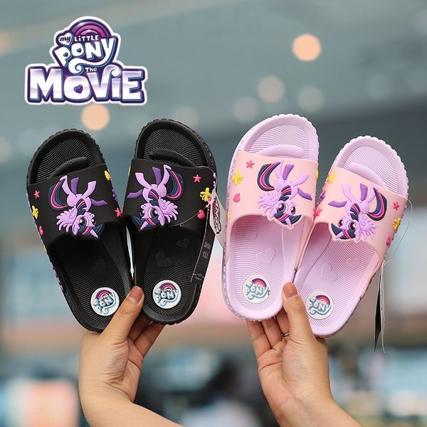 

new little horse princess children summer anti-skid bathroom home women wear baby sandals and slippers sandals slippers, Black;grey