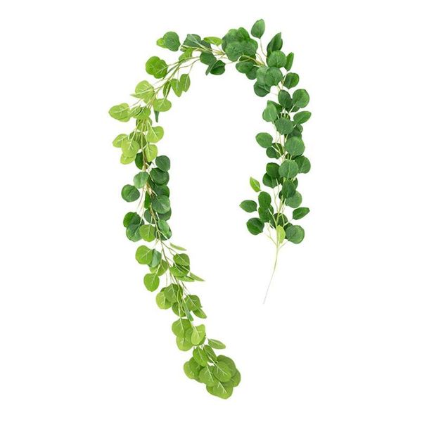 

cryptographic simulation / round leaf eucalyptus rattan indoor home simulation plant wall fake flower eucalyptus hanging