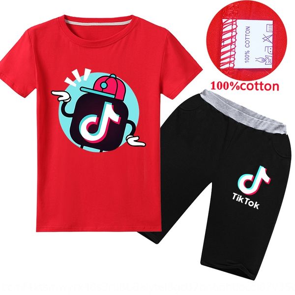 

67i62 tiktok tiktok t-shir children's suit medium large suits for boys and girls tong t xu suits for boys and girls children's clo