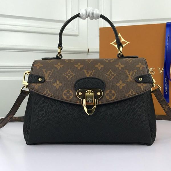 

fast delivery womens bag with original box shoulder bags messenger handbags classic design leather lady crossbody bag handle totes