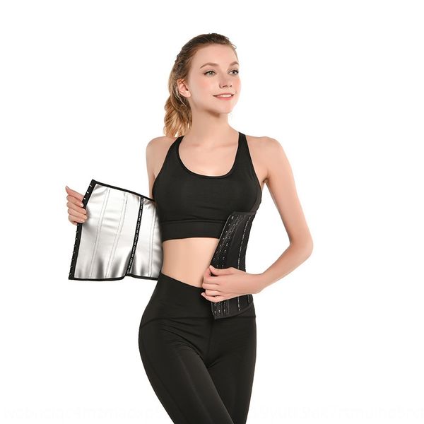 

xteij sports girdle women's slimming waist shapewear shapewear shaping yoga belly girdle waist sealing artifact fat burning sweat gym b, Black;gray
