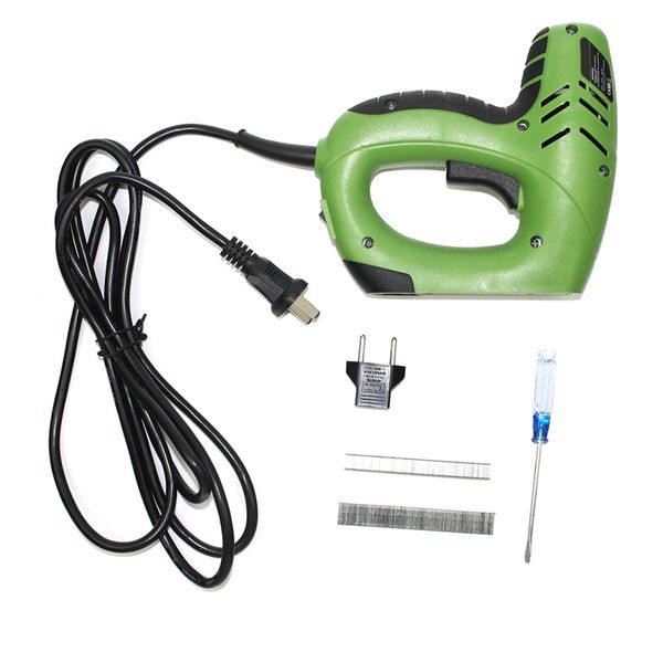 

f15 u staple 2 in 1 framing tacker electric nails staple 220v electric power tools stapler with 400pcs nails eu plug