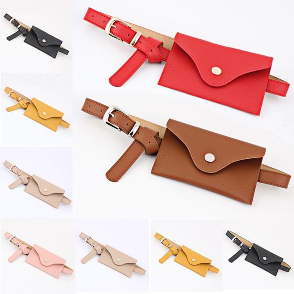 

women lady skinny adjustable belt with bag waist bag jeans dress waistband belt bltyn0323, Black;brown