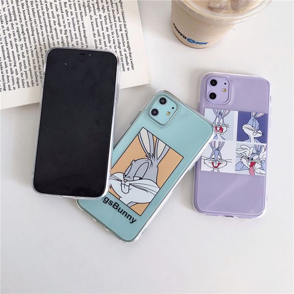 

прозрачный чехол для iphone 11 11pro max для iphone x xr xs max 7 8 plus bugs bunny телефон дела симпатичные мягкие задняя крышка