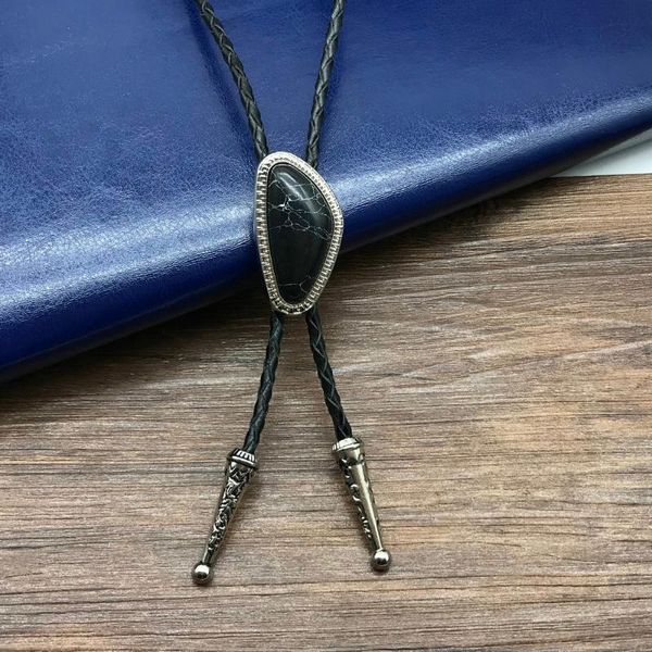 

profiled pine metal bolo tie tuxedo suit accessories bolo collar leather cord for both men and women, Blue;purple