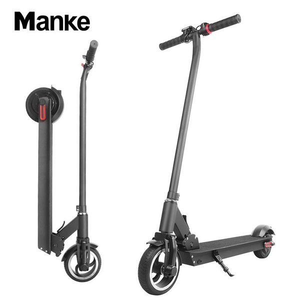 

ес фри быстрая перевозка груза 3-6 дней поставка, manke алюминиевого сплава 6.5inch 36v 300w складной электрический самокат bicyle велосипед, Silver;blue