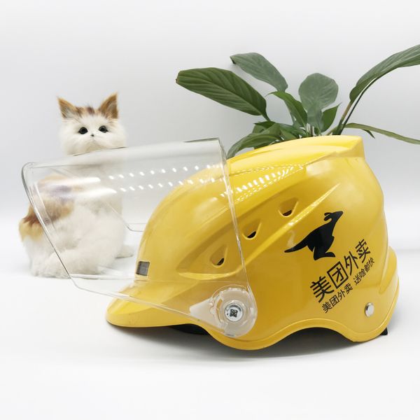 

riding protective electric vehicle safety half-pack protective cap electric car helmet meituan safety helmet