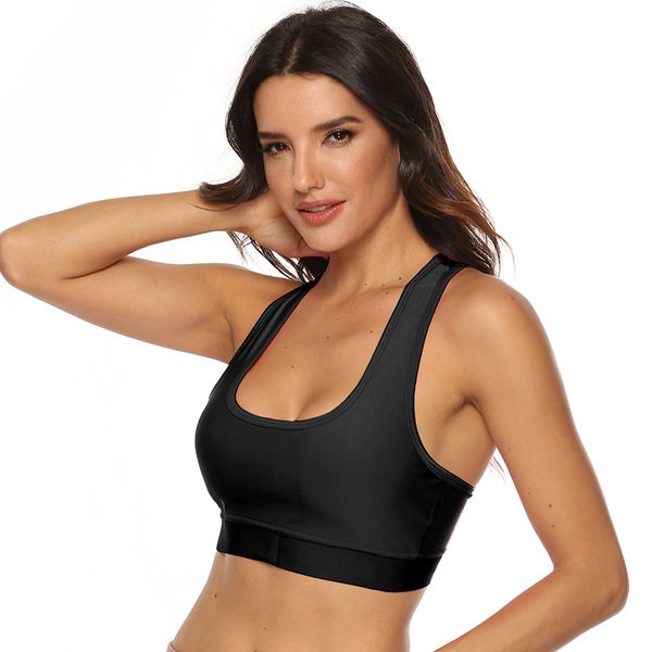 

gym clothing women cross back yoga bra padded push up corrector lift shockproof breathable sport fitness workout, White;black