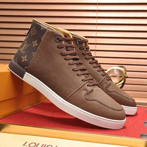 

mens shoes casual style with original box flats platform 2019 fashion comfortable round toe chaussures de sport pour hommes ankle boots sale