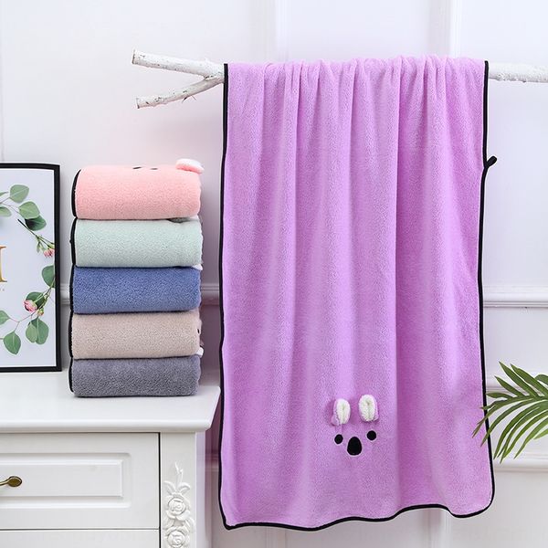 

coral fleece bounding pendant bath 70x 140 cute pendant big bath dry hair towel absorbent soft towel