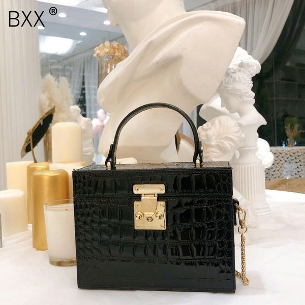 

bxx] crocodile pattern pu leather shoulder bags for women 2020 new designer handbags lady totes hi838