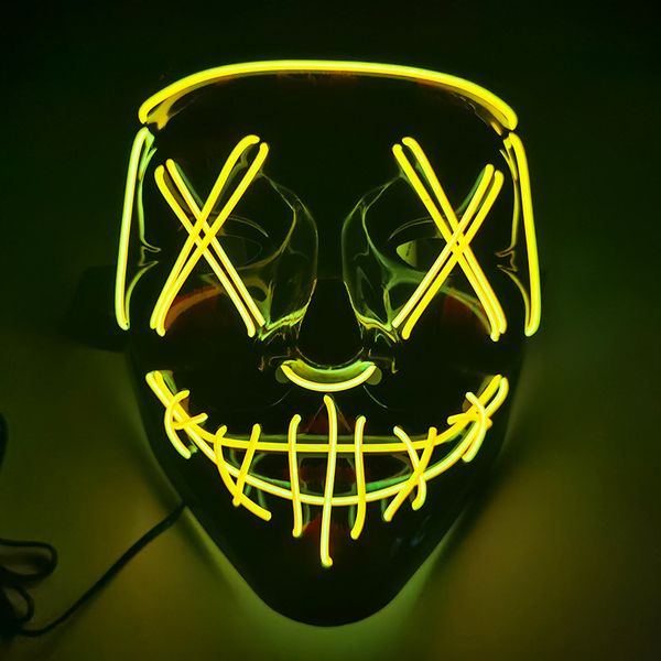 

led light up halloween mask glow in dark scary skull face mask masquerade mask festival party cosplay costume halloween gift