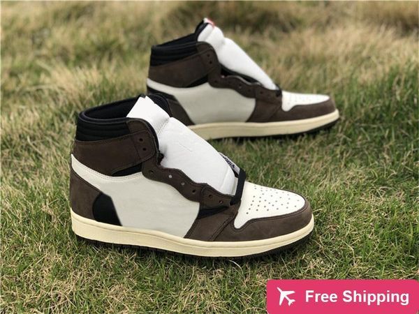 

authentic travis scott x air 1s high og ts sp 1 men low basketball shoes sail dark mocha university olive outdoor sneakers cd4487 -100 us7