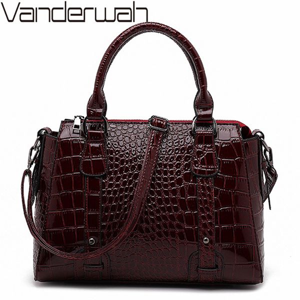

2020 elegant big shoulder bag luxury handbags women bags designer large capacity women tote female crocodile pattern hand bags