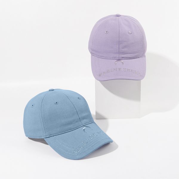 

small letter embroidery lavender baseball sun hat sun hat female ins versatile baseball cap student street sunshade cap, Blue;gray