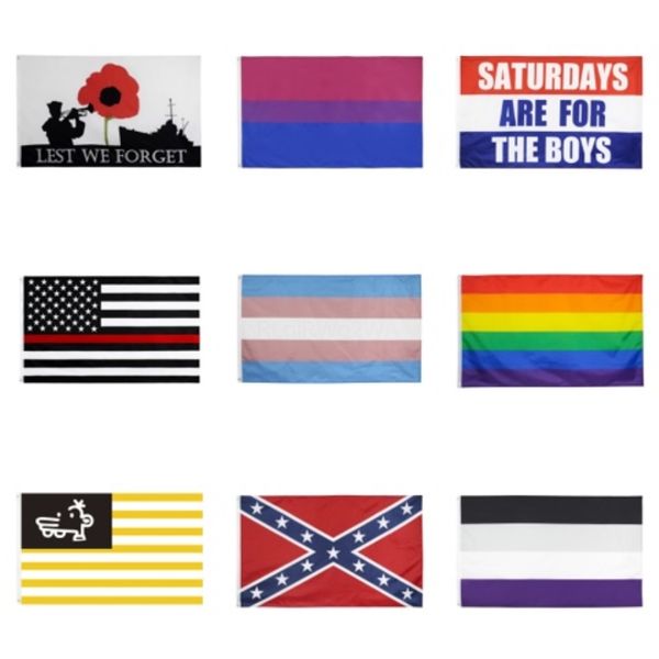 

47*32cm 2020 trump us election supplies printing flax flag make america strong again american flag 686