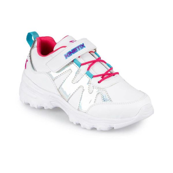 

flo waves 9pr white female child walking shoes kinetix, Black