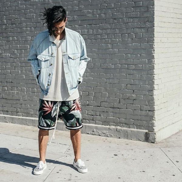 

мужские костюмы дизайнера justin bieber то же баскетбол шорты гавайский пляж штаны свободное время пляж шорты мужские дизайнерская одежда, Black