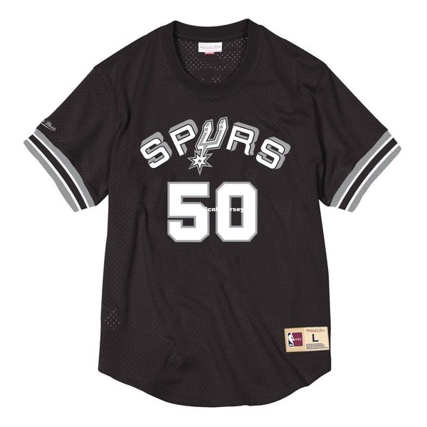 

david robinson sewn mitchell & ness men's mesh jersey shirt ncaa, Gray