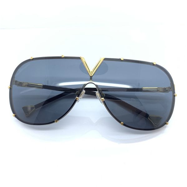 

2020new men women 0926 sunglasses fashion oval sunglasses uv protection lens coating grey brown lens frameless color plated frame with case, White;black