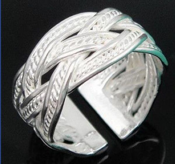 

wholesale - retail christmas gift, new 925 silver fashion ring r08, Golden;silver