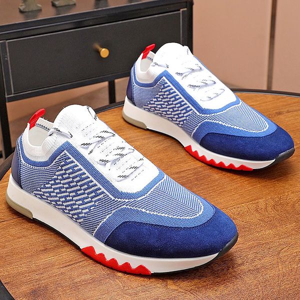 

new men's casual shoes fashion outdoor trend comfortable sports shoes mesh lightweight breathable walking shoes qwp, Black