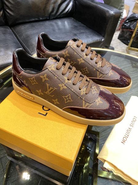 

new11 luxury men's casual shoes fashion personality sports shoes business travel men's shoes original box packaging zapatos hombre, Black