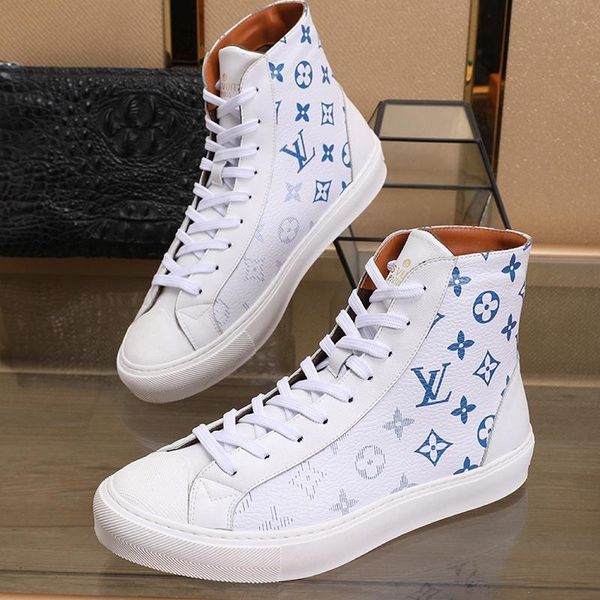 

mens shoes casual breathable footwears ankle fashion boots with origin box mens shoes casual chaussures pour hommes tattoo sneaker boot, Black