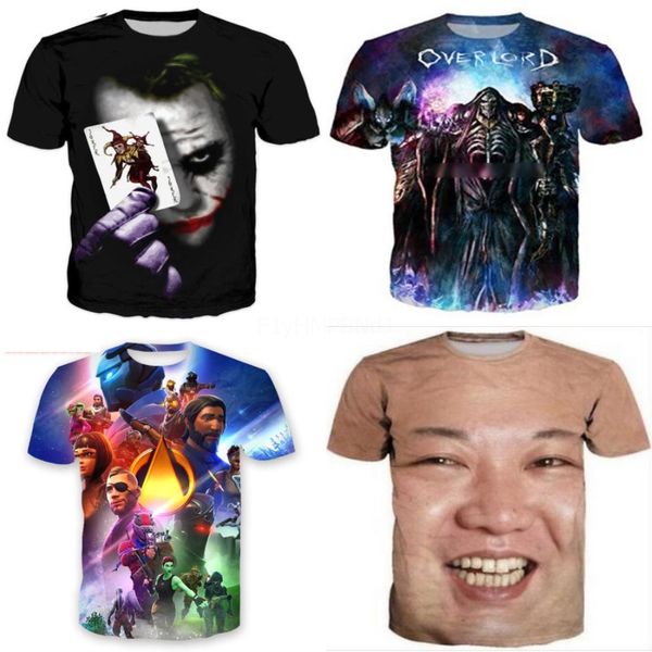 

t-sirts men alf sleeve rainbow printed o-neck cic simple tees mens arajuku all-matc leisure plus size 3xl oversize ulzzang#275, White;black