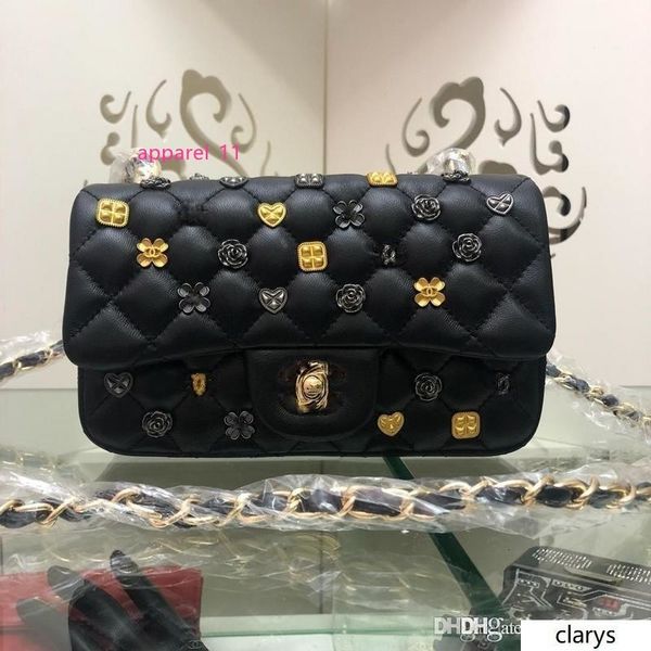 

2020 ohanel лаки шарм классический щитка lucky charms мини классический щитка черный lamb 18k мадемуазель золото cf 1116 размер: 20 * 13 * 6