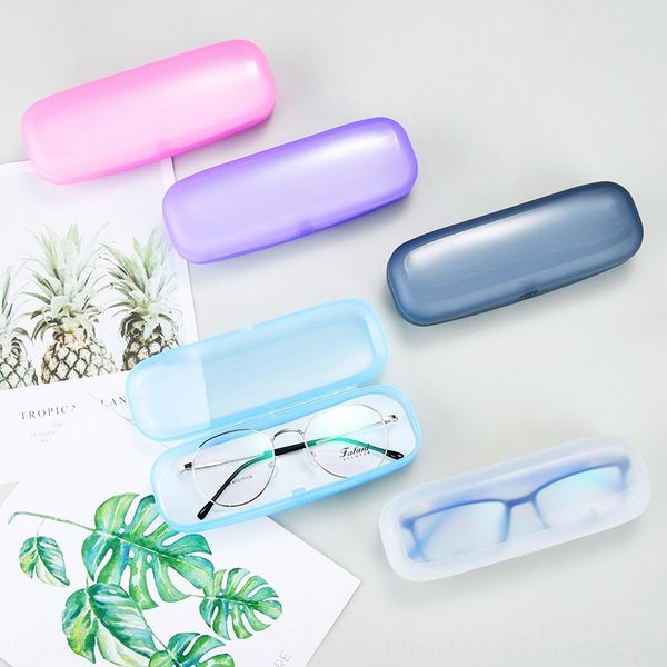 

high-grade case presbyopic case plastic myopia box transparent color optical presbyopic glasses sun glasses box, Blue