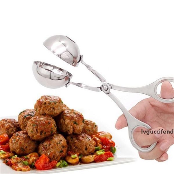 

3.5cm diameter 18/10 stainless steel meat baller meat ball making scoop tong meat scissor tong