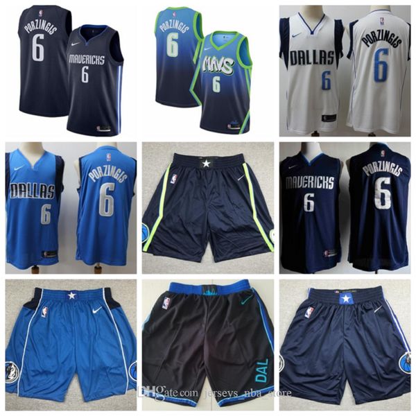 

men youth kristaps porzingis blue dallas mavericks 19/20 city swingman basketball jersey 07, Black;red