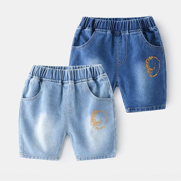 

boys and shorts ' denim shorts fashionable babies' pants western style kids' five-point pants children's summer clothes, Blue