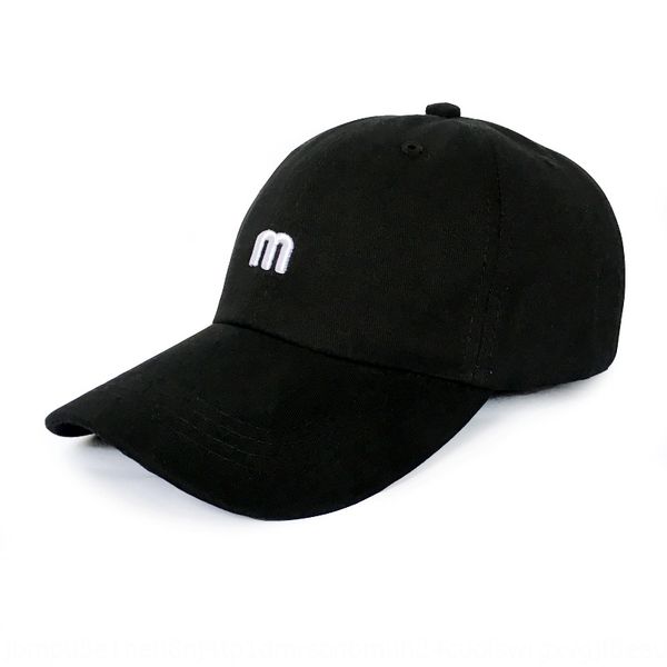 

hvajs simple style m letter embroidery ins female summer baseball male all-match curved baseball cap embroidered hat brim sun hat korean sty, Blue;gray