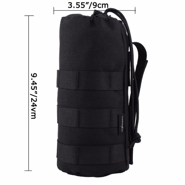 

1000d water bottle pouch tactical molle system bottle bag outdoor backpack vest survival travel camping cycling holder kit