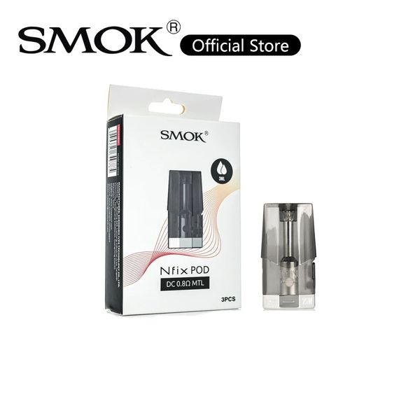 

SMOK Nfix Pod 3мл картридж с DC MTL 0.8ohm Катушка Dual Coil Структура MTL Vaping Для Nfix Pod Kit 100% оригинал
