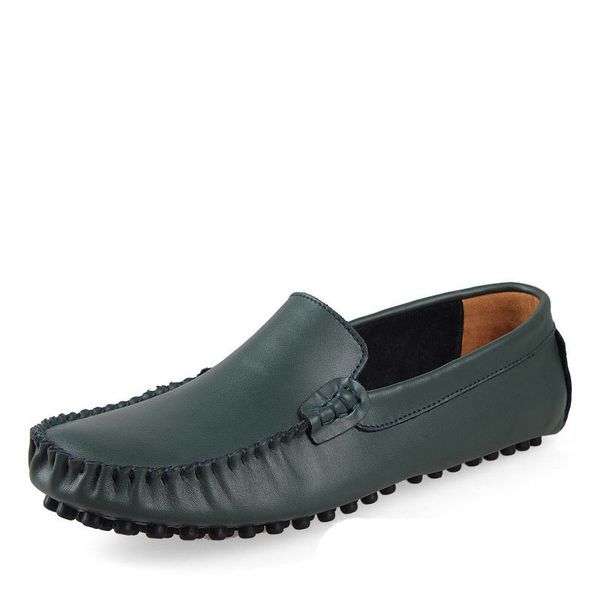 

men flats slip on male loafers driving shoes moccasins homme men casual shoes fashion leather slip on footwear, Black