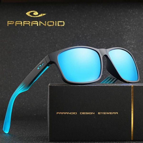 

paranoid vintage tr90 sunglasses polarized men's sun glasses for men square shades driver summer oculos male 8 colors model 8019, White;black