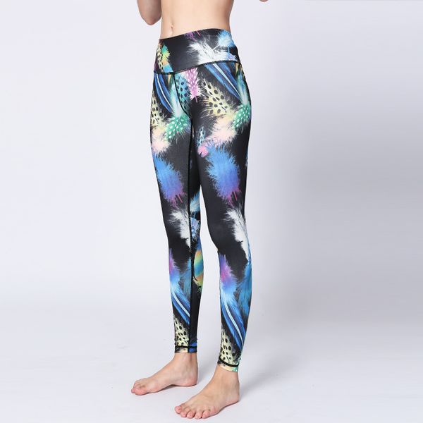 

flower digital printing yoga pant high waist yoga legging gym athletic exercise leggings sport dance trousers workout leggings ct10, White;red