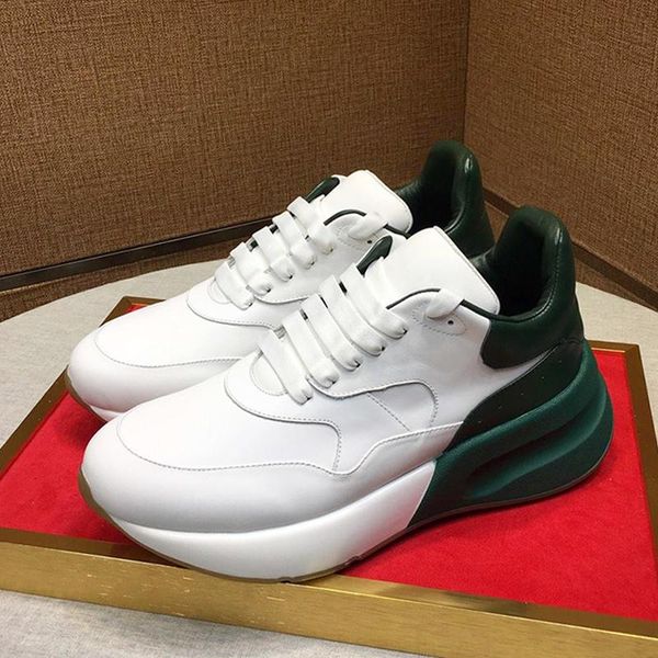 

new arrival oversized runner mens shoes chunky sneakers lightweight luxury design comfortable vintage sports lace -up casual men shoes, Black