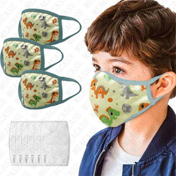 

kids boy girls face masks children cartoon printed masks protective face mask put filter pm2.5 haze anti dust mask mouth cover d72806, Blue